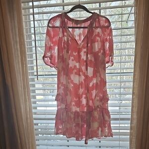 Current Air Pink and White Dress